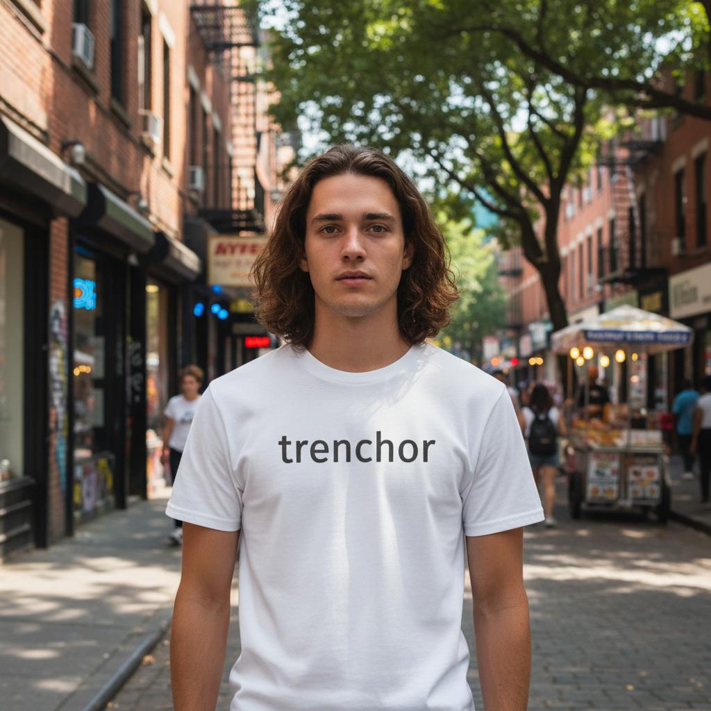 Trenchor White Tee
